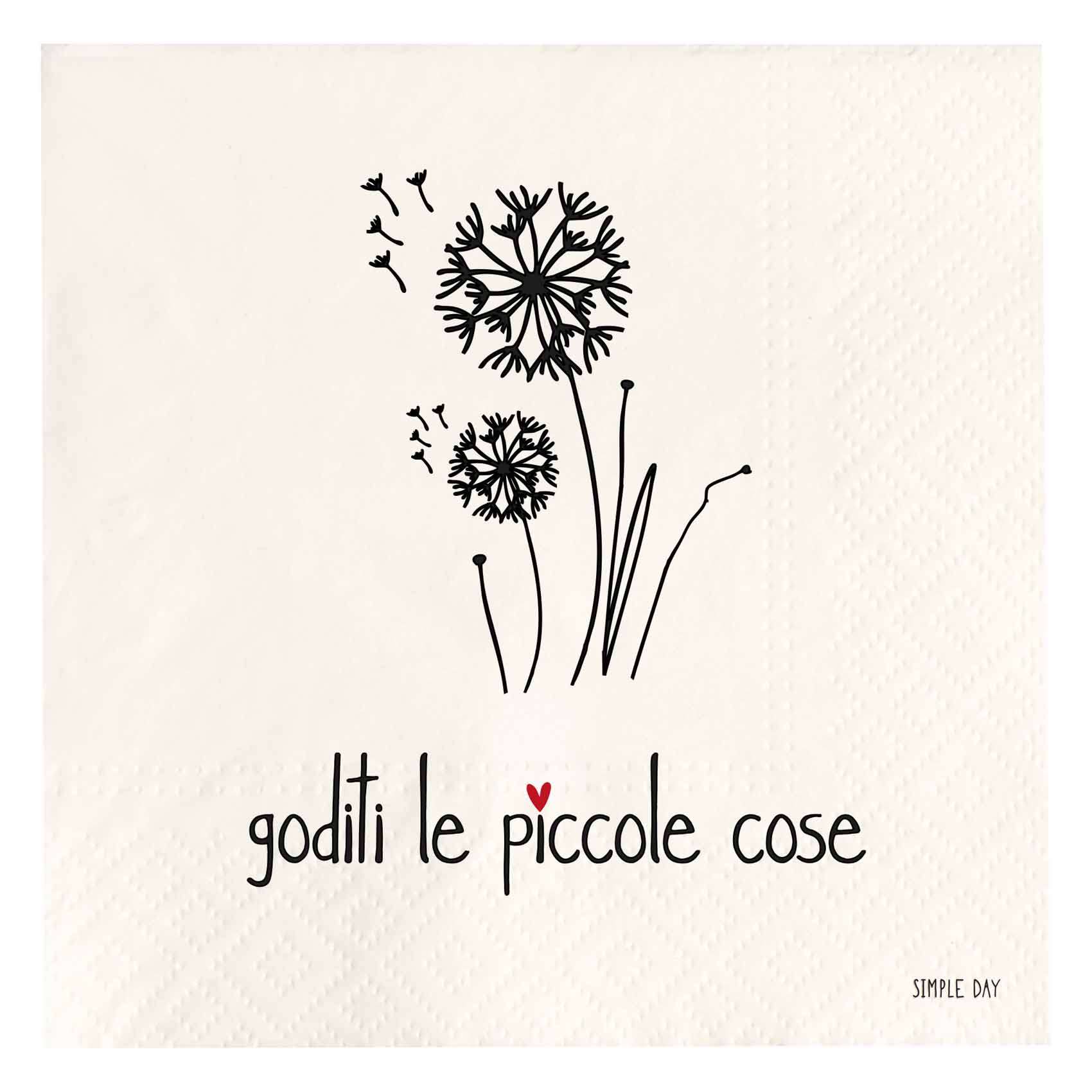 Immagine principale di Tovaglioli di Carta Goditi Le piccole Cose (20pz) 33x33 cm | Simple Day