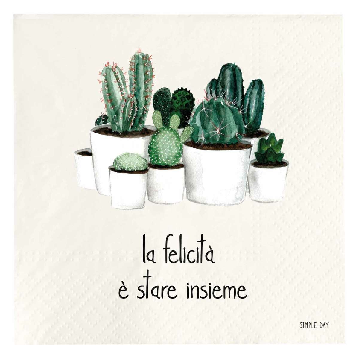 Immagine del prodotto Tovaglioli di Carta La Felicità è Stare Insieme (20pz) 33x33 cm | Simple Day
