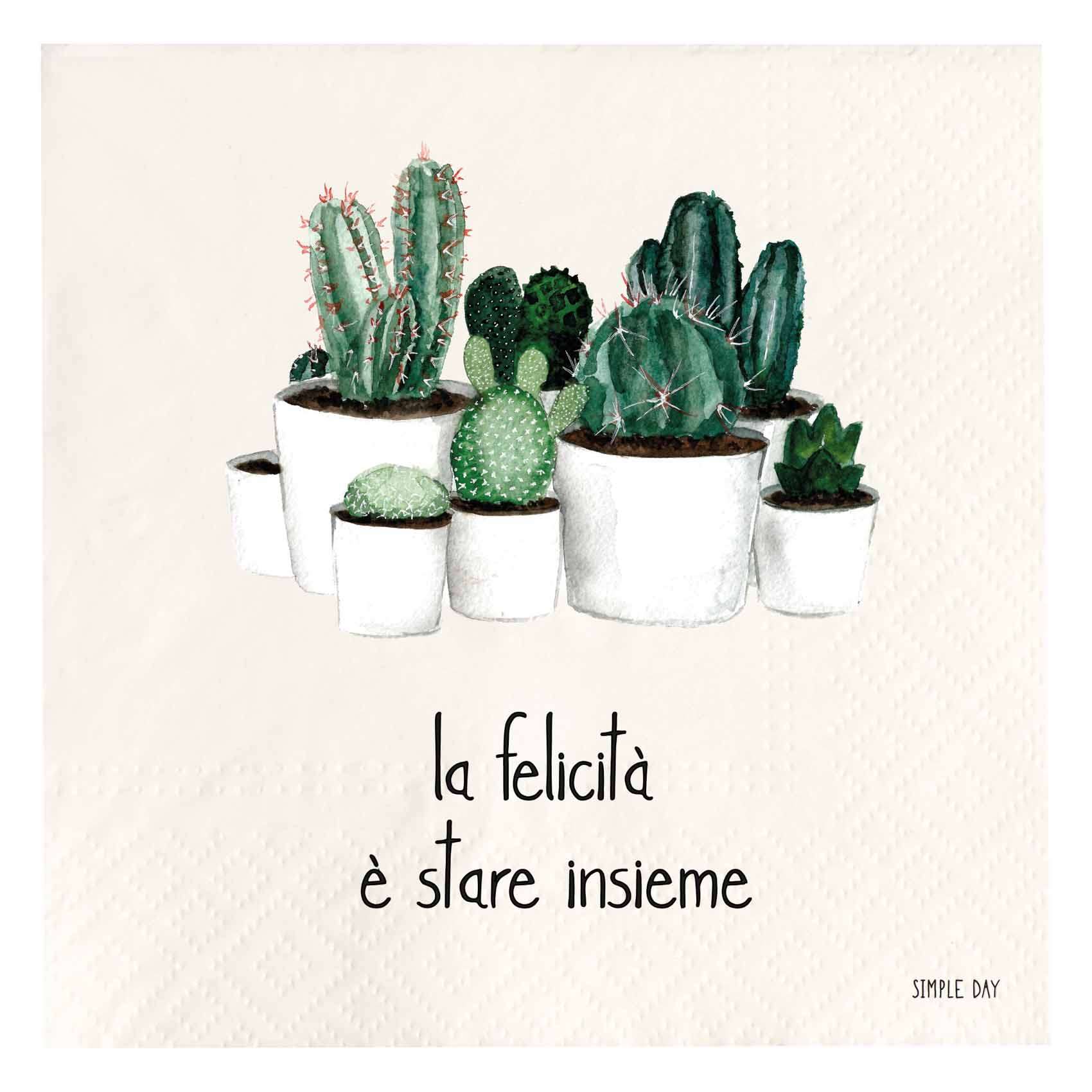 Immagine principale di Tovaglioli di Carta La Felicità è Stare Insieme (20pz) 33x33 cm | Simple Day