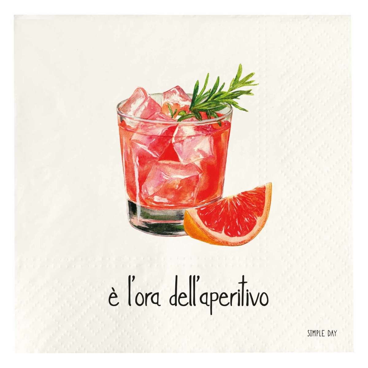 Immagine del prodotto Tovaglioli di Carta E' L'ora dell'Aperitivo (20pz) 33x33 cm | Simple Day