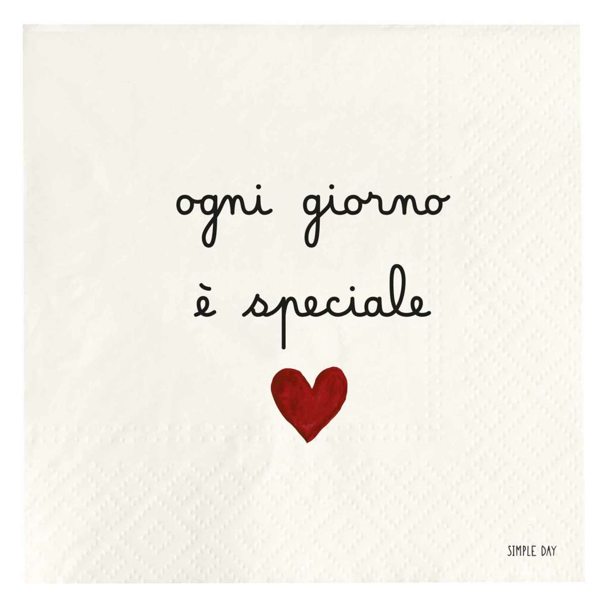 Immagine del prodotto Tovaglioli di Carta Ogni Giorno è Speciale (20pz) 33x33 cm | Simple Day
