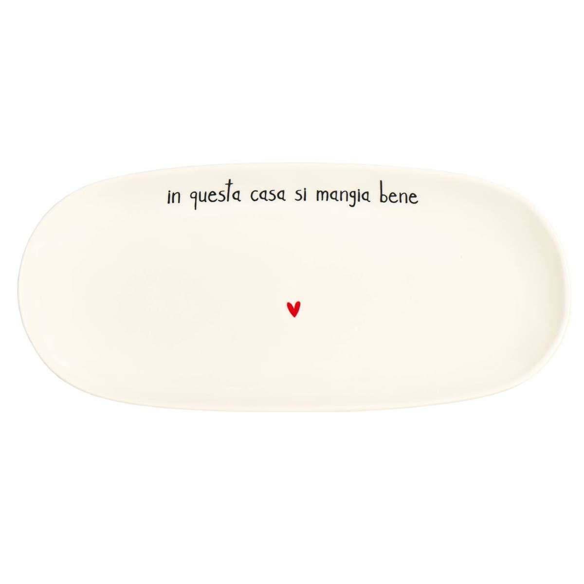 Immagine variante M - Piatto Ovale In Questa Casa si Mangia Bene - 2 Misure | Simple Day