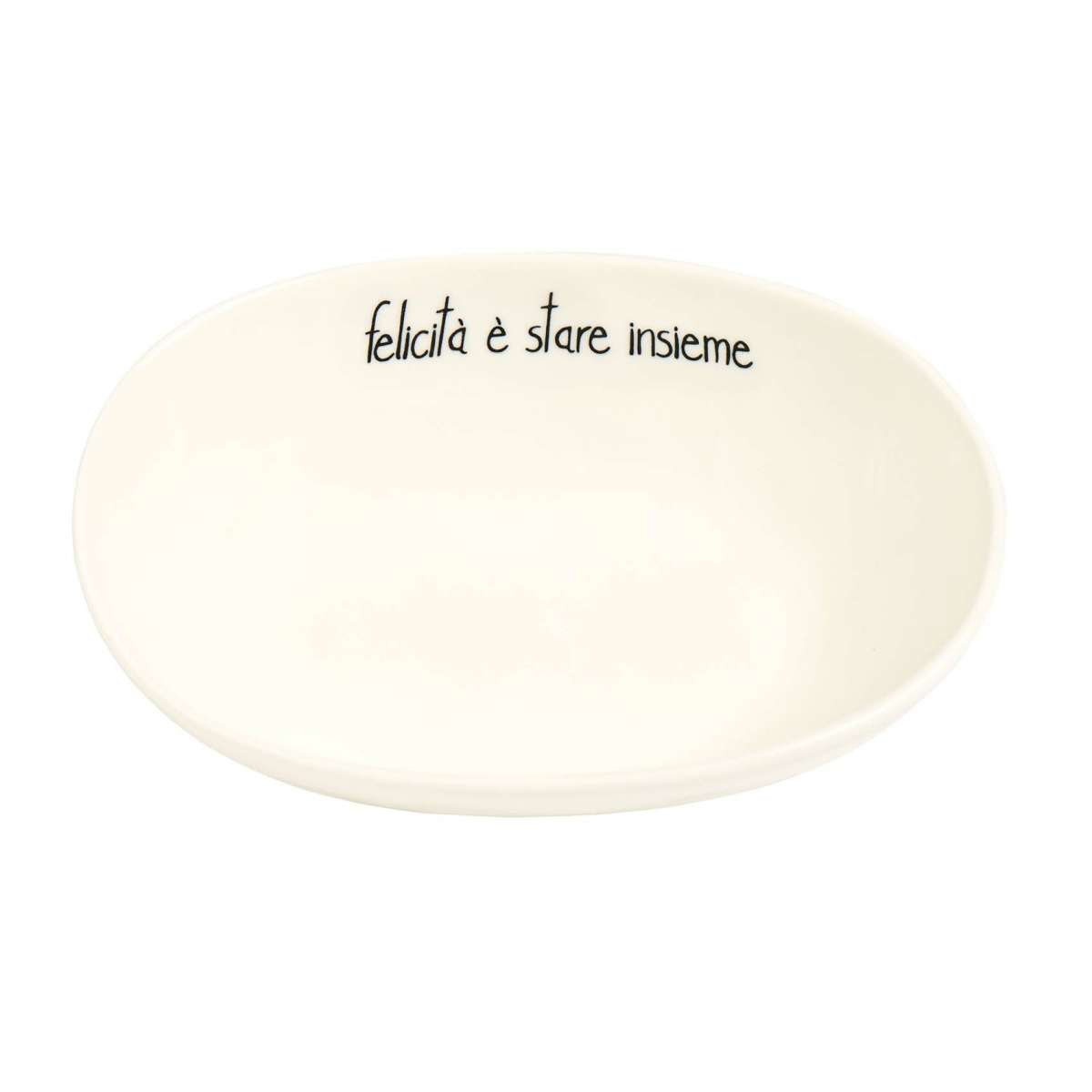 Immagine del prodotto Ciotola Ovale 20 cm Felicità è Stare Insieme | Simple Day