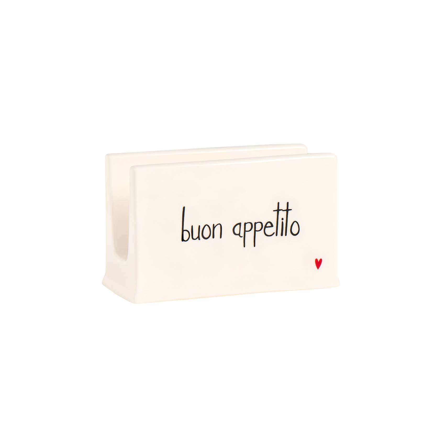 Immagine principale di Portatovaglioli Buon Appetito 12.8x13.2x8.2 cm | Simple Day