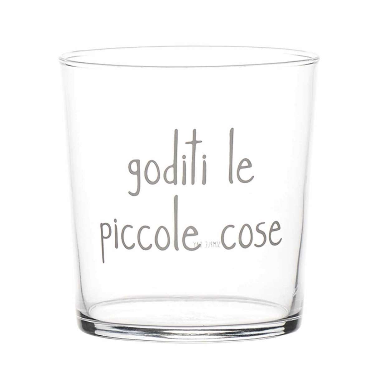 Immagine del prodotto Set 2 Bicchieri in vetro temperato Goditi le Piccole Cose 35.5 cl | Simple Day