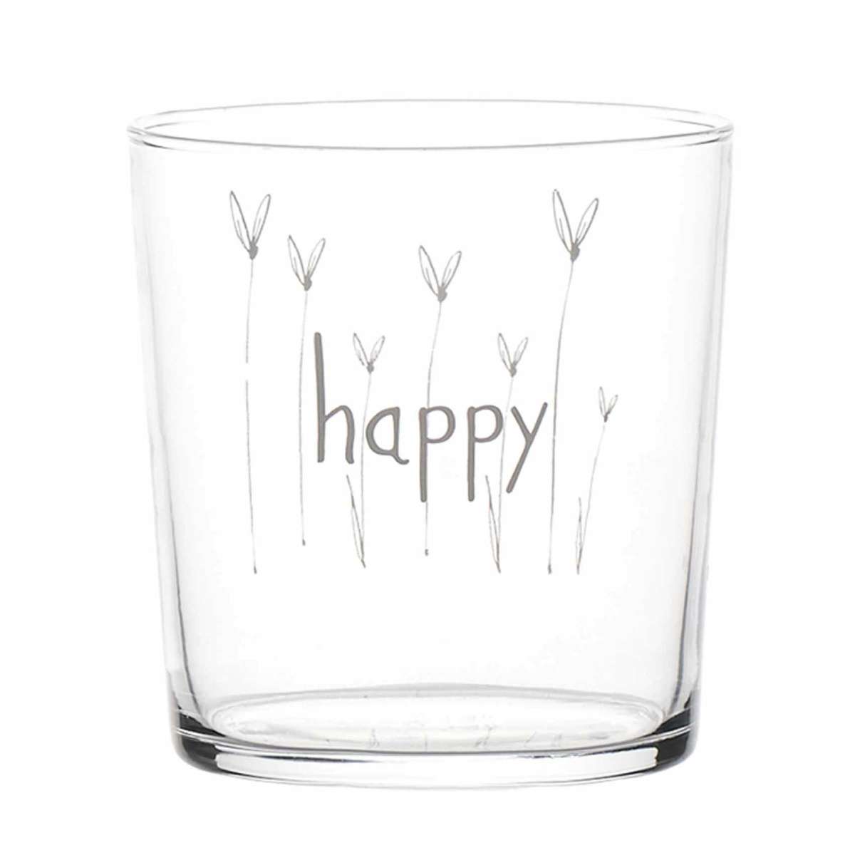 Immagine del prodotto Set 2 Bicchieri in vetro temperato Happy Cuore 35.5 cl | Simple Day