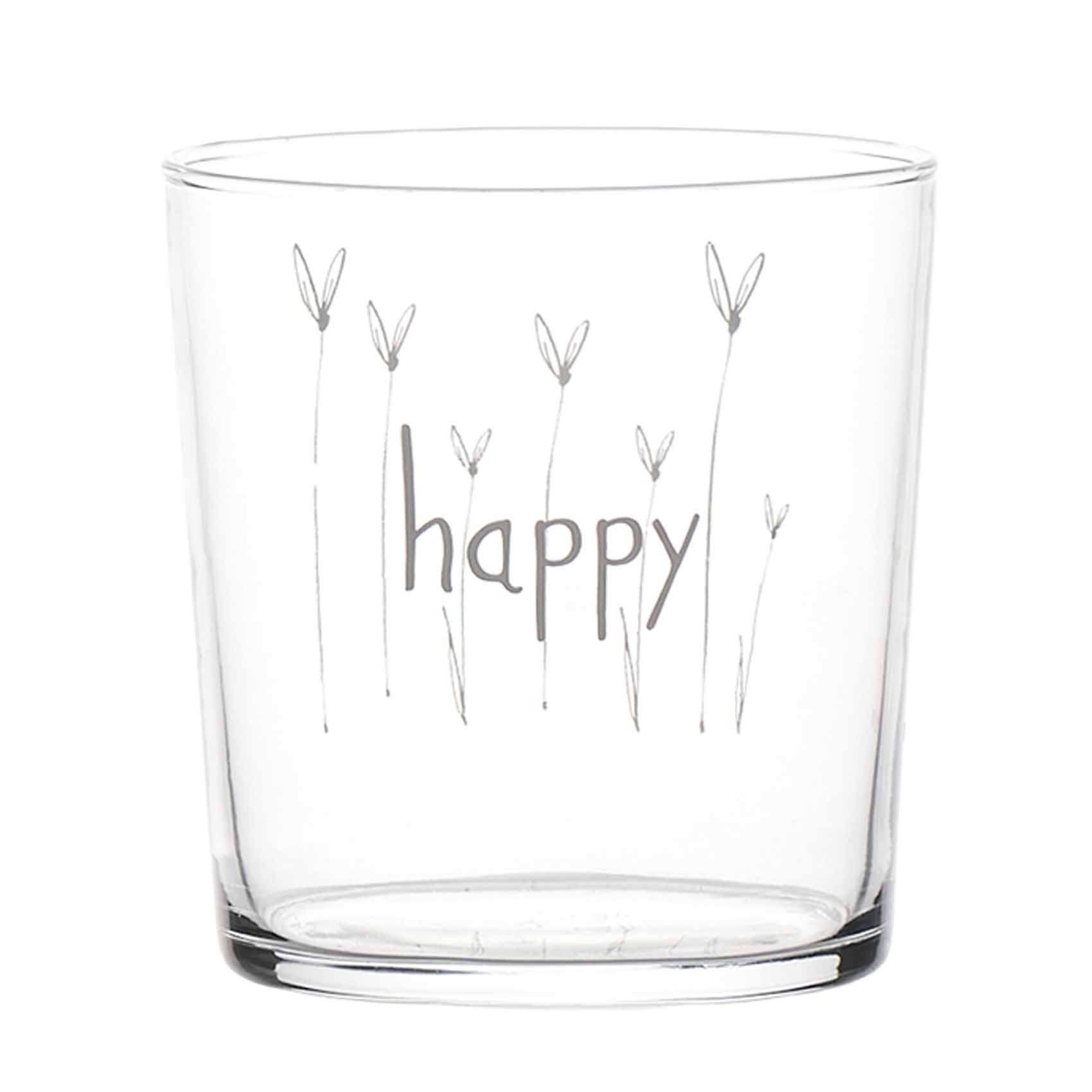 Immagine principale di Set 2 Bicchieri in vetro temperato Happy Cuore 35.5 cl | Simple Day