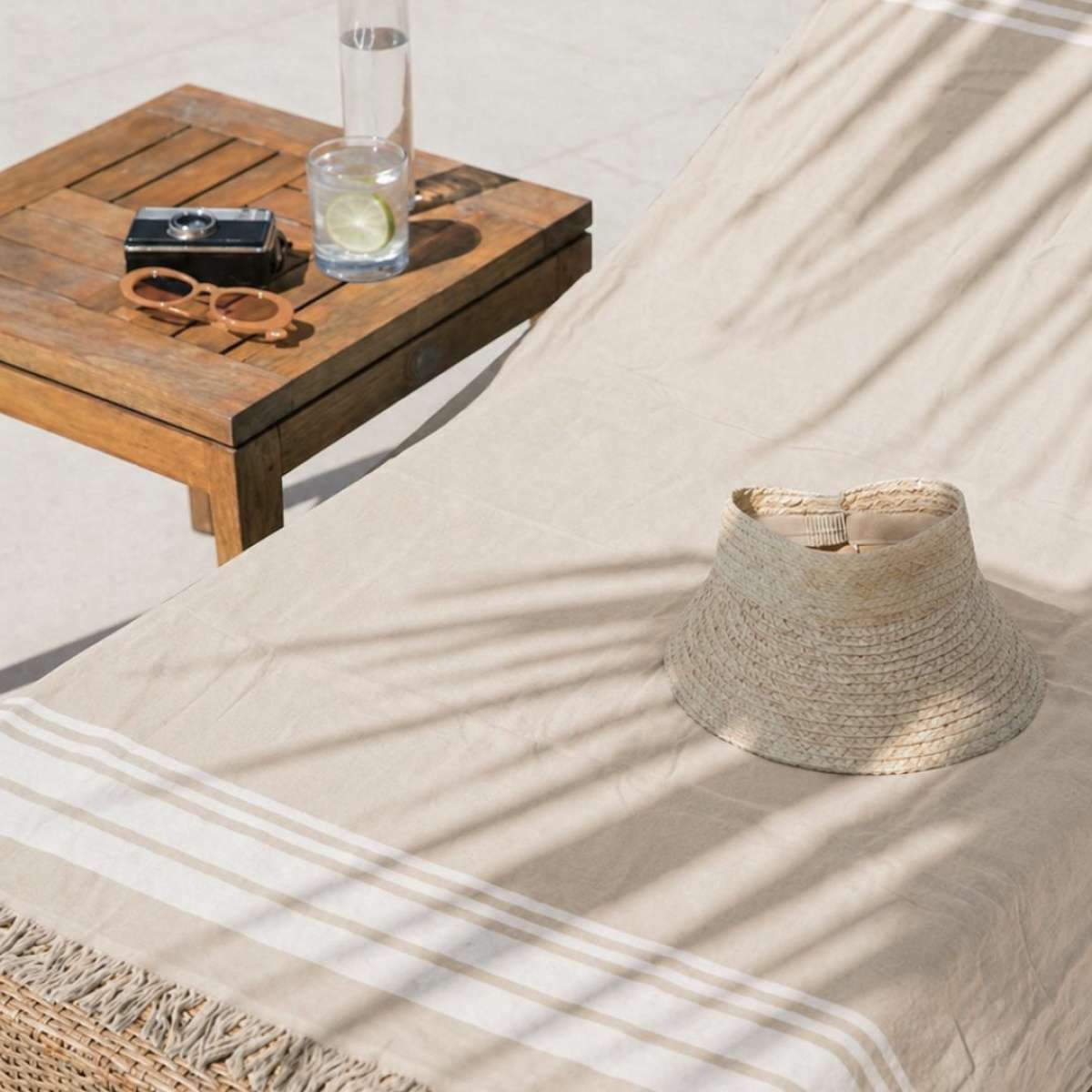 Immagine del prodotto Telo Mare Fouta Paraggi con Frange 100x200 cm in Cotone e Spugna - 4 Colori | Cavalieri Spa