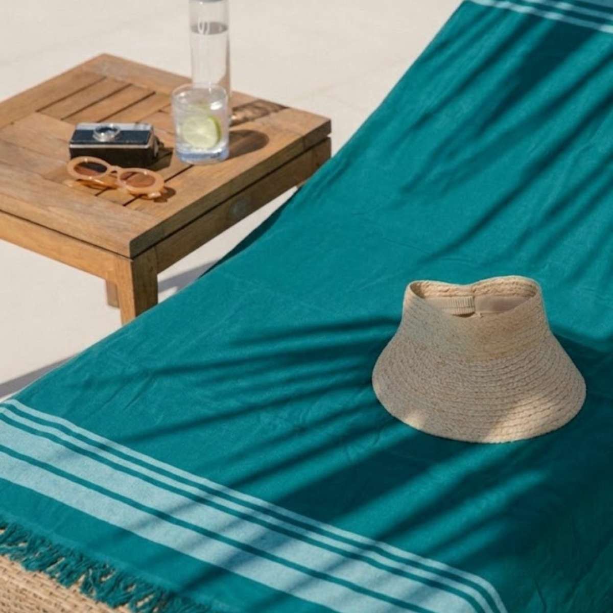 Immagine del prodotto Telo Mare Fouta Paraggi con Frange 100x200 cm in Cotone e Spugna - 4 Colori | Cavalieri Spa