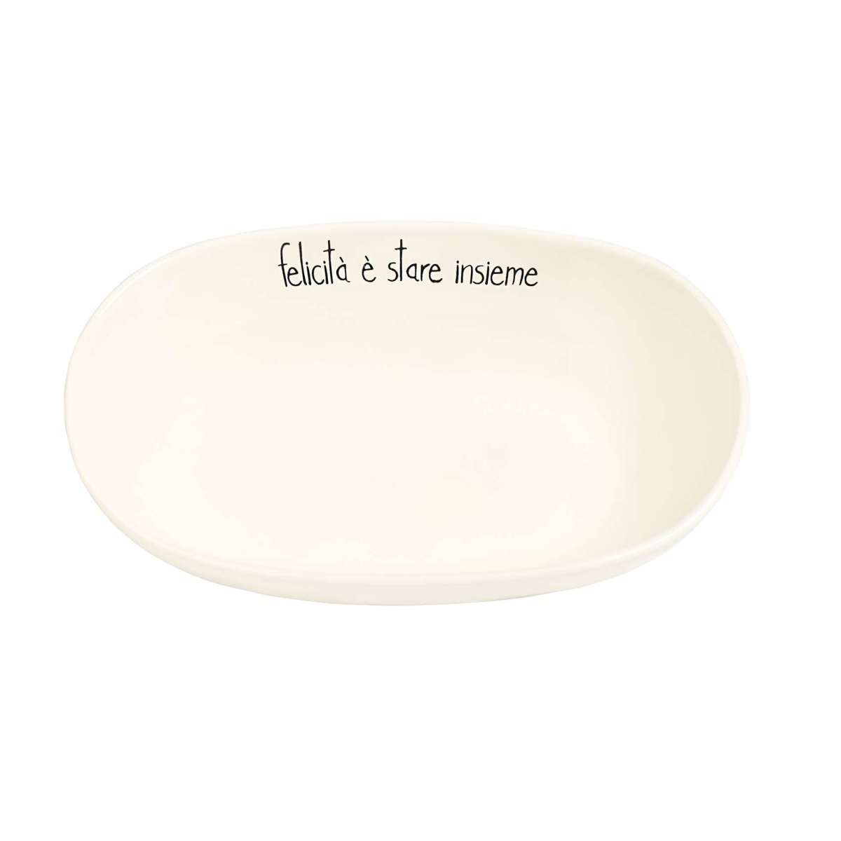 Immagine del prodotto Insalatiera Ovale 25,5 cm Felicità E' Stare Insieme | Simple Day