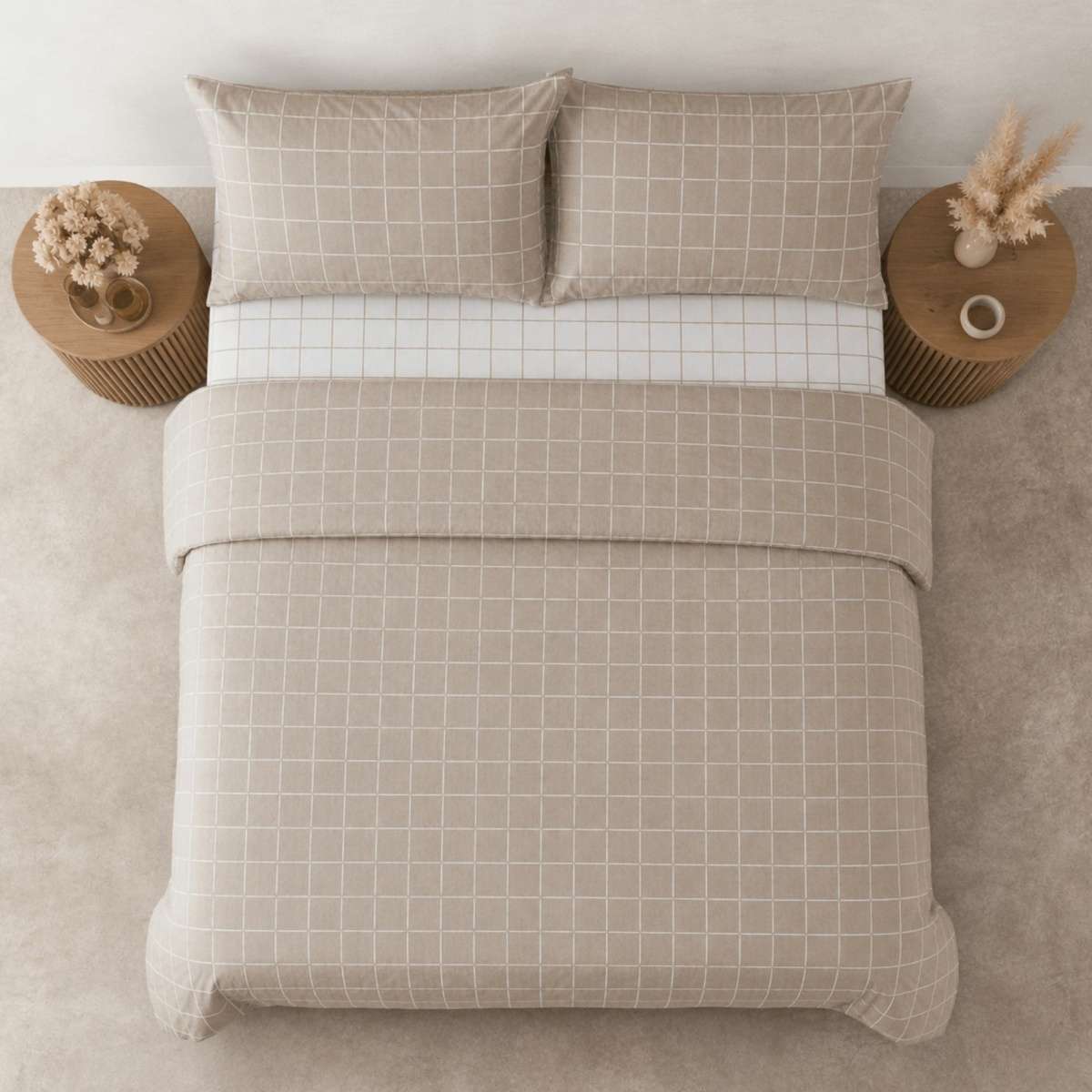 Immagine del prodotto Completo Letto Singolo Copriletto Milk 2647 - 4 Colori | Cogal