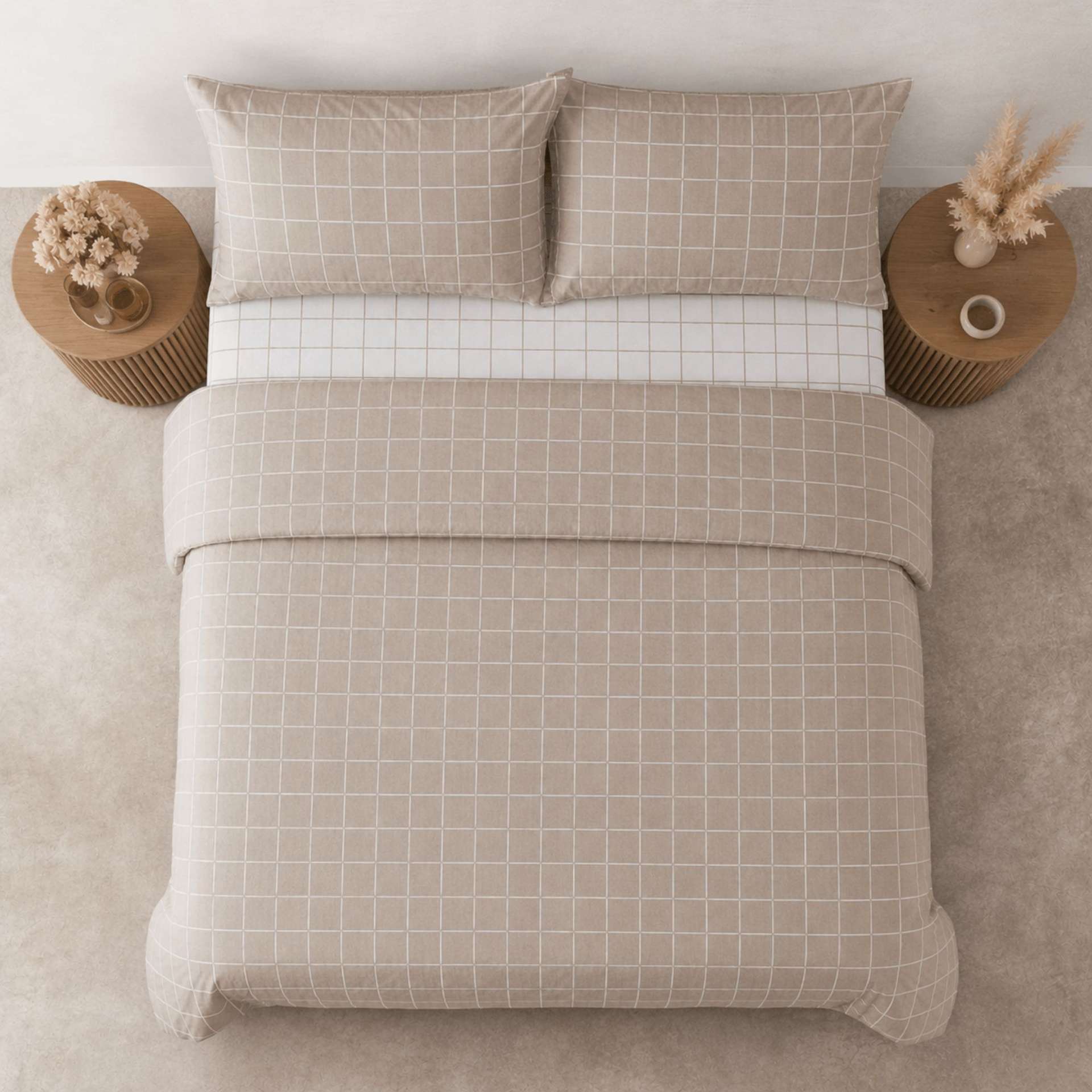 Immagine principale di Completo Letto Singolo Copriletto Milk 2647 - 4 Colori | Cogal