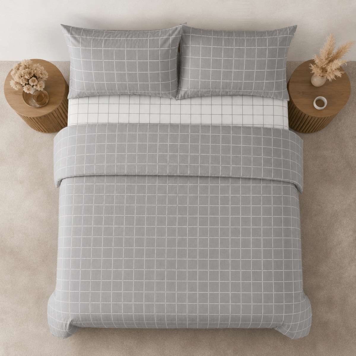 Immagine del prodotto Completo Letto Singolo Copriletto Milk 2647 - 4 Colori | Cogal
