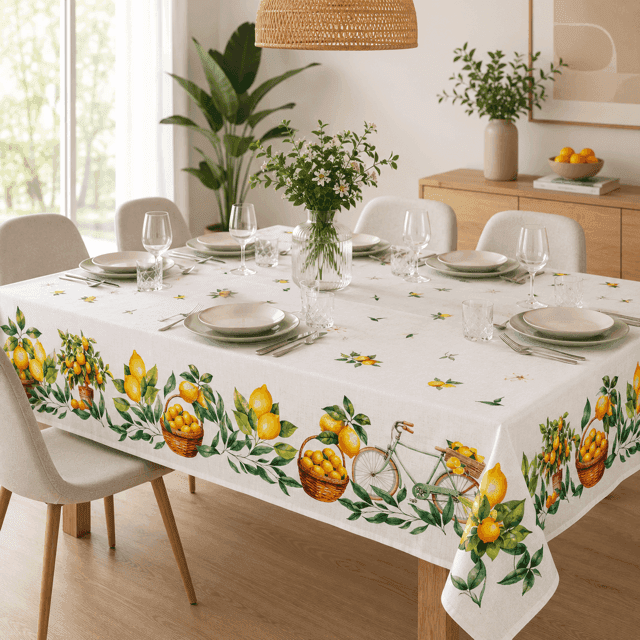 Immagine principale di Tovaglia Rettangolare Antimacchia Limon - 2 Misure | Pietro Zanetti Home