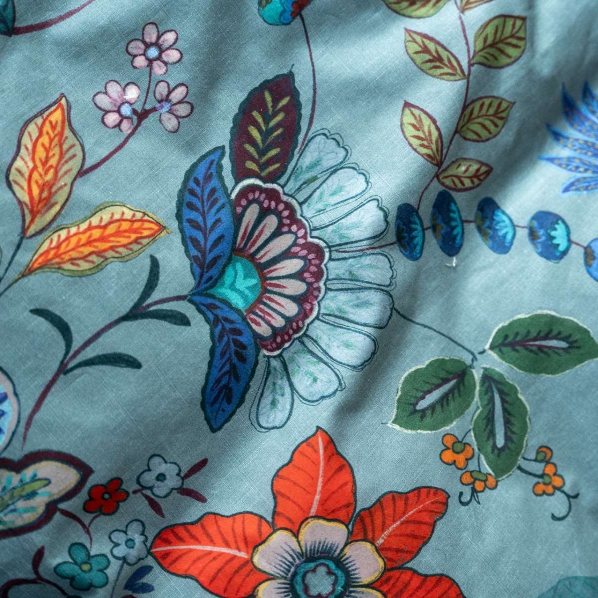 Immagine del prodotto Completo Letto Matrimoniale Ottanio in Percalle di Cotone | Tessitura Toscana Telerie