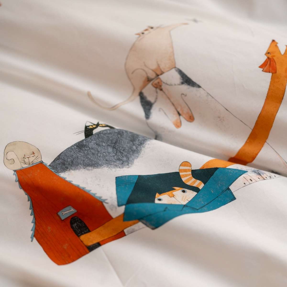 Immagine del prodotto Completo Letto Singolo Momo in Percalle di Cotone | Tessitura Toscana Telerie