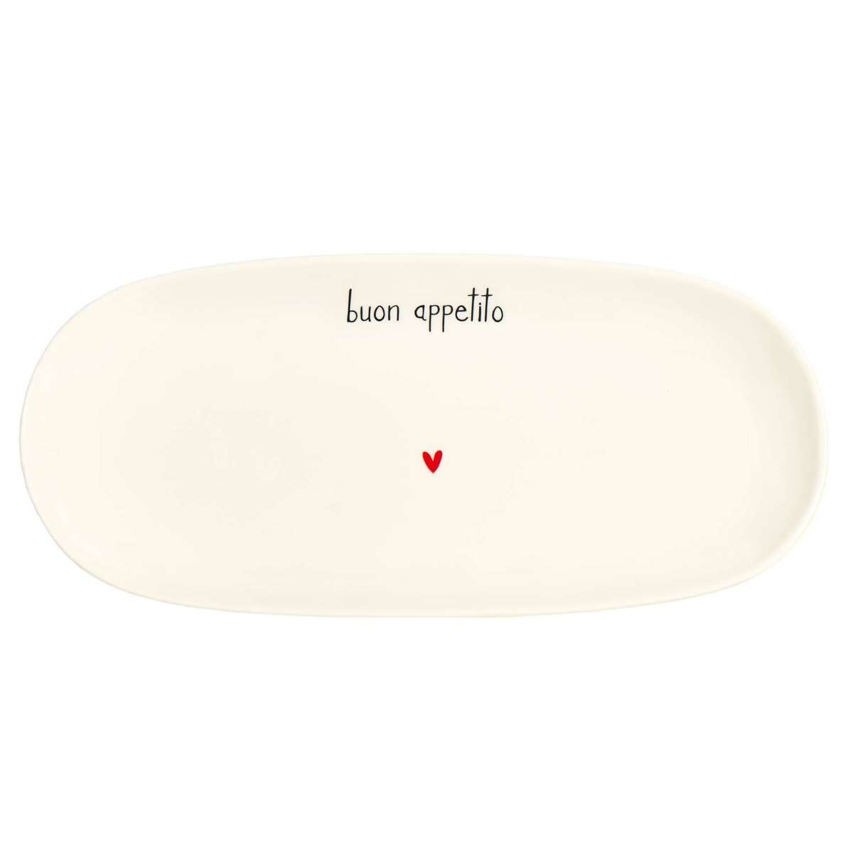 Immagine del prodotto Piatto Ovale Buon Appetito M 34 cm | Simple Day