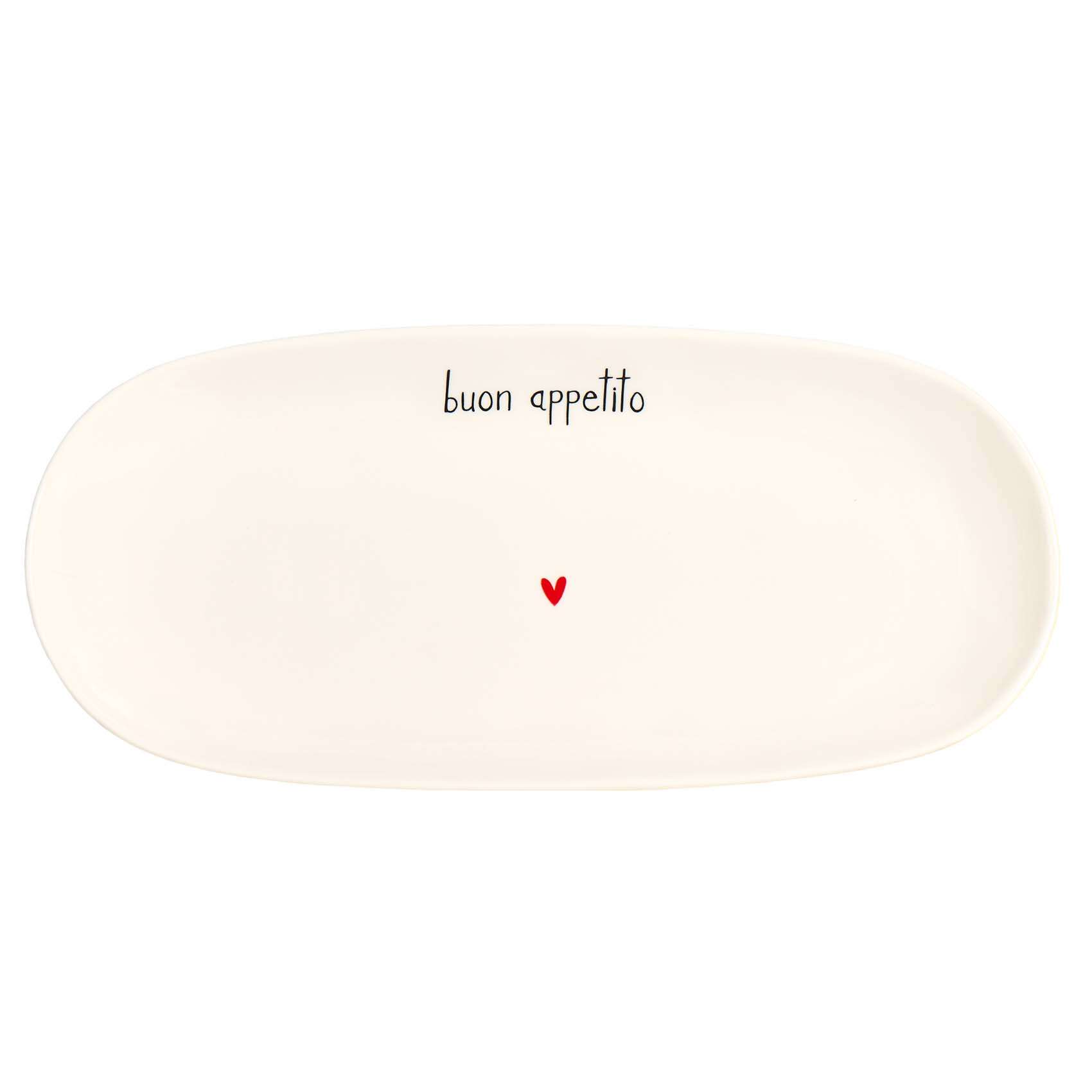 Immagine principale di Piatto Ovale Buon Appetito M 34 cm | Simple Day