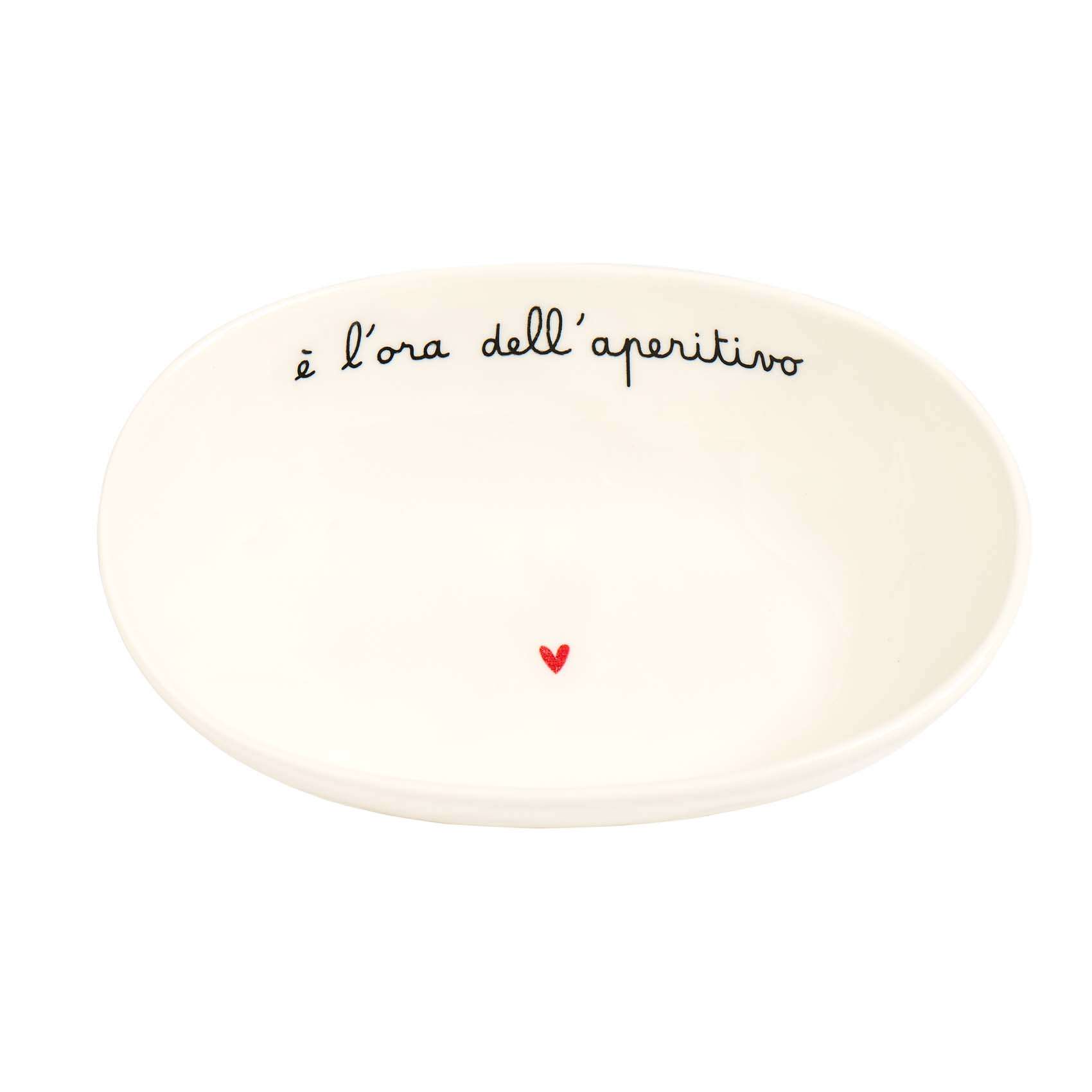 Immagine principale di Ciotola Ovale 20 cm E' L' ora dell'Aperitivo | Simple Day
