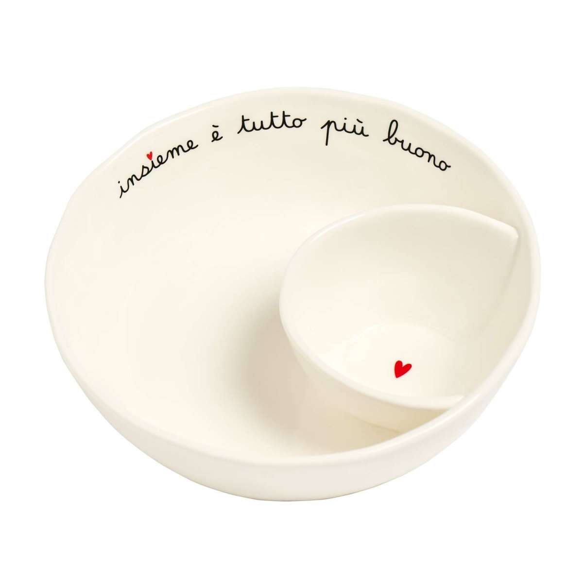 Immagine del prodotto Ciotola Aperitivo 20 cm "Insieme è Tutto Più Buono" | Simple Day