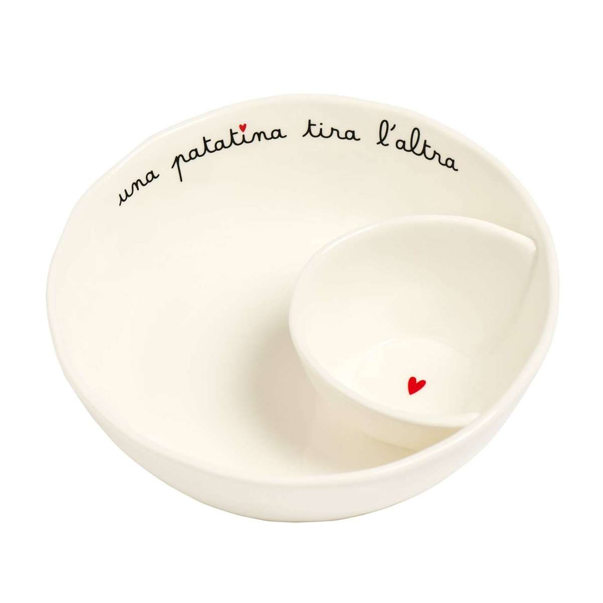 Immagine del prodotto Ciotola Aperitivo 20 cm "Una Patatina Tira L' altra" | Simple Day