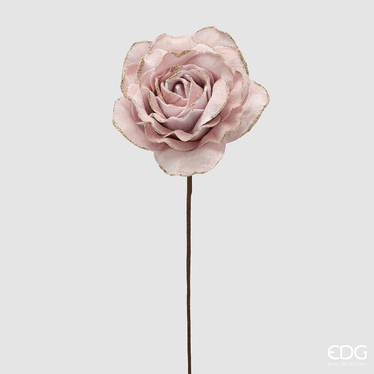 Immagine del prodotto Rosa Artificiale in Velluto H 55 cm - 3 Colori | EDG Enzo De Gasperi