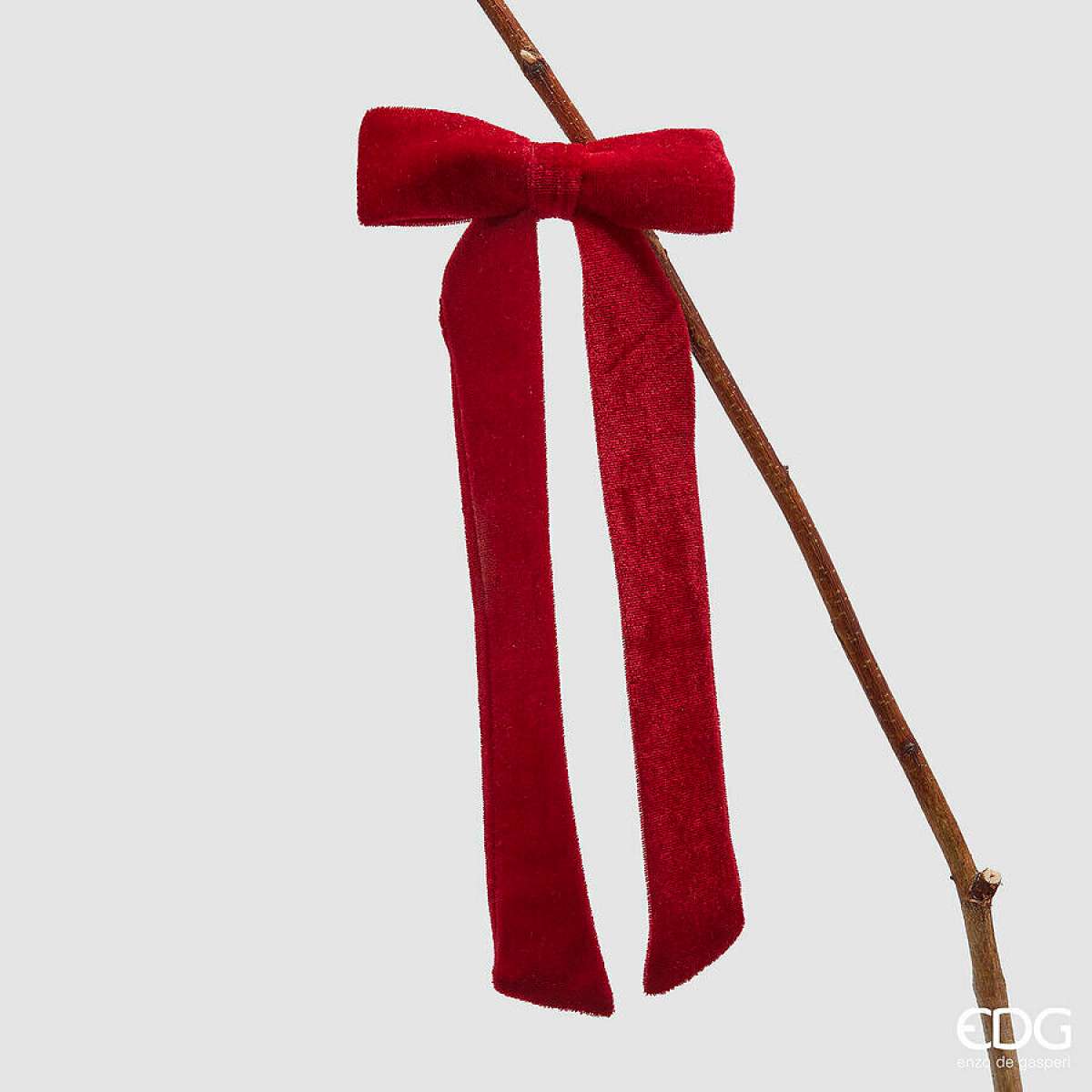 Immagine del prodotto Fiocco Decorativo in Velluto SLIM con clip - 2 Colori | EDG Enzo De Gasperi