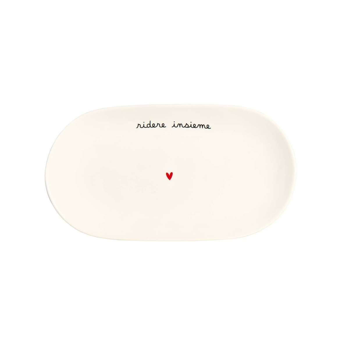 Immagine del prodotto Piatto Ovale Ridere Insieme S 25 cm | Simple Day
