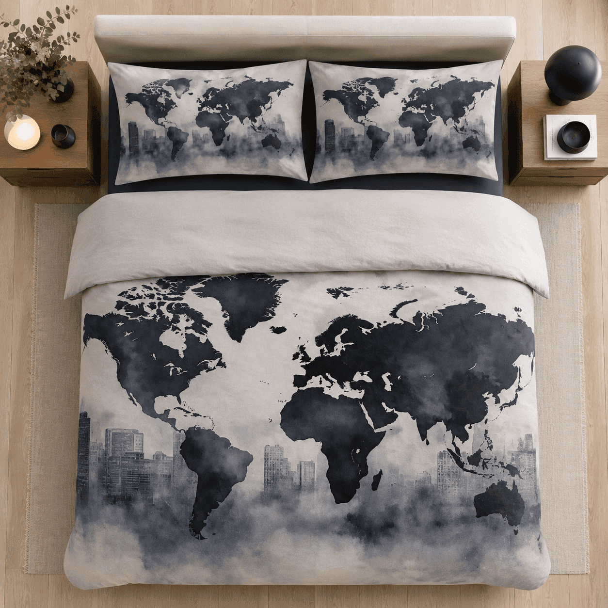 Immagine principale di Parure Copripiumino Matrimoniale World In Cotone | Pietro Zanetti Home