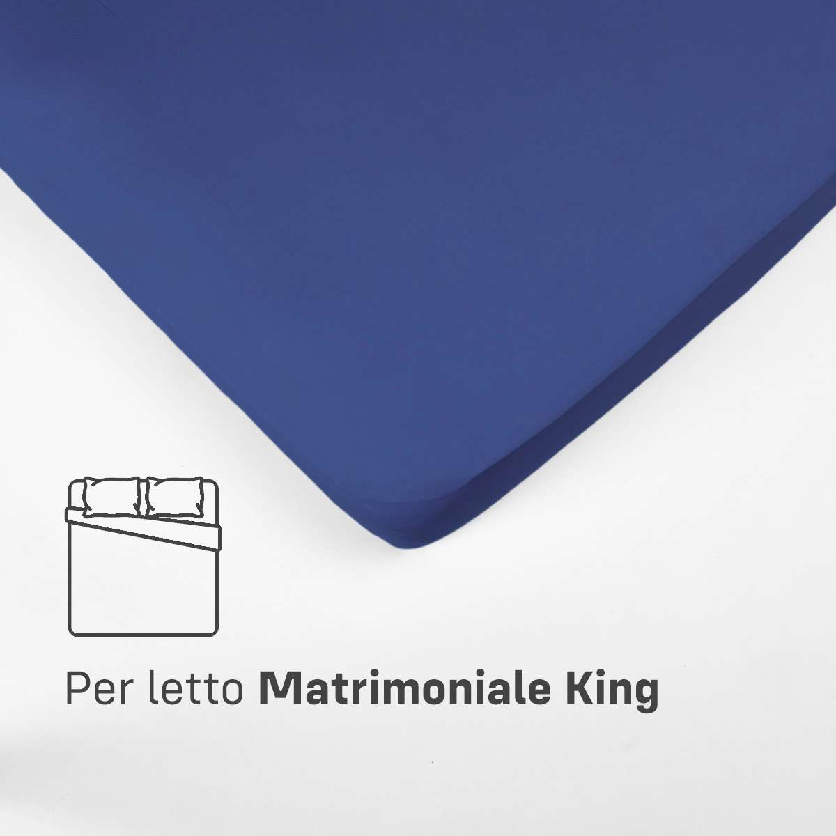Immagine variante 239 Marine - Sotto con Angoli MATRIMONIALE KING in Cotone Jersey Elasticizzato | Pietro Zanetti Home