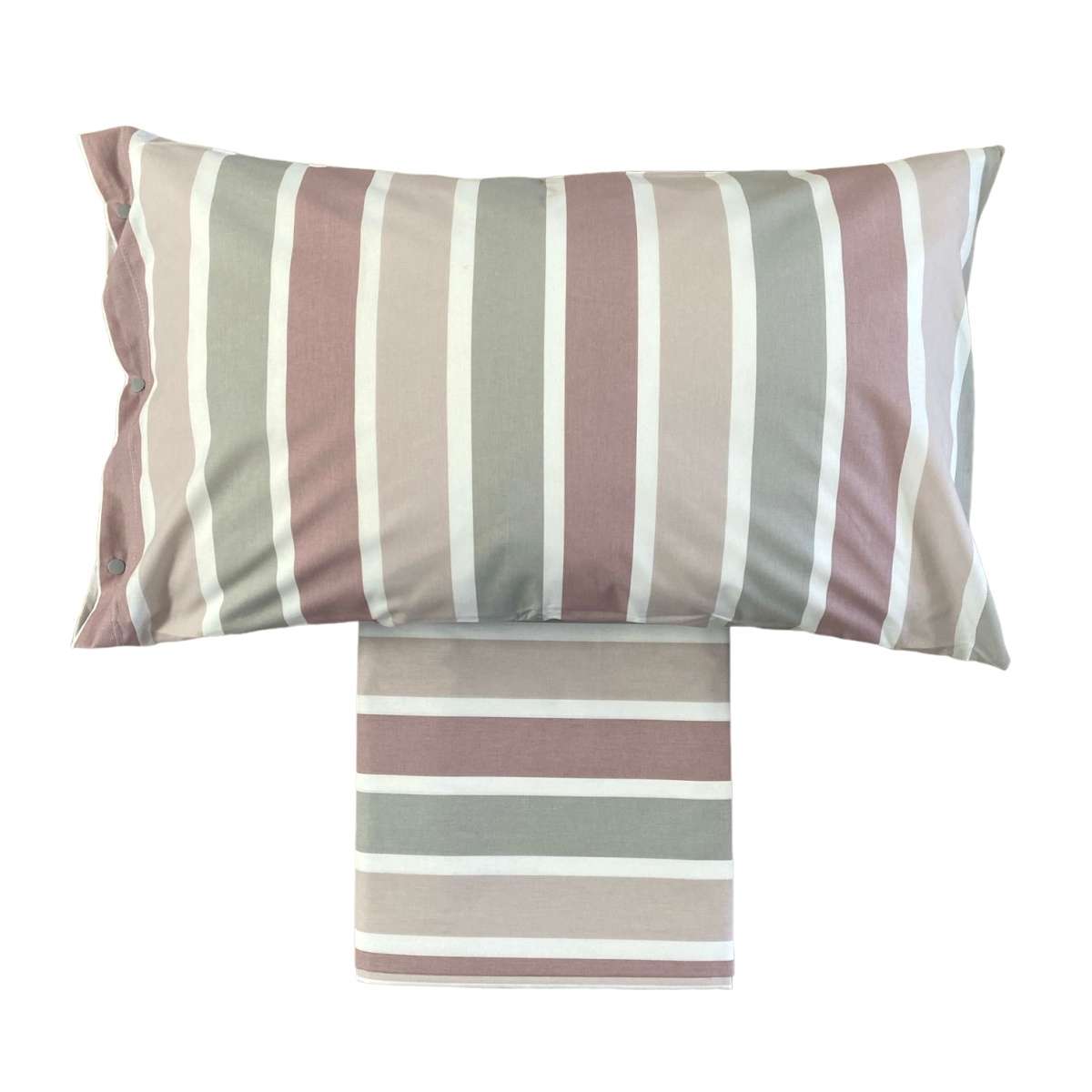 Immagine variante Rosa - Completo Lenzuola Una Piazza e Mezza Portofino in 100% Cotone (3 Colori | Pietro Zanetti Home