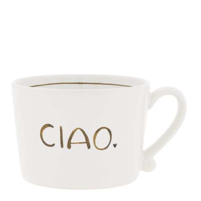 Immagine principale di Mug in Ceramica Bianca Ciao | Bastion Collections