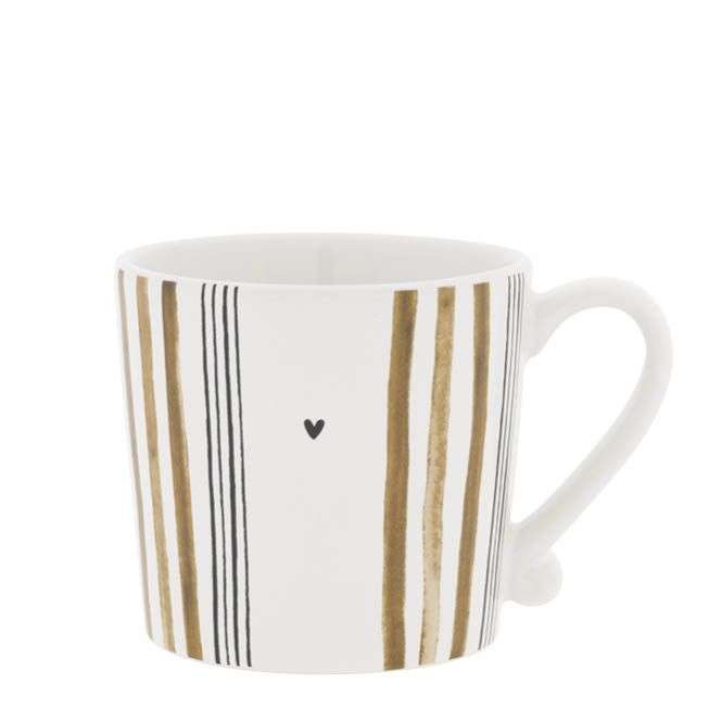 Immagine principale di Mug Media Black & Brown Stripes | Bastion Collections