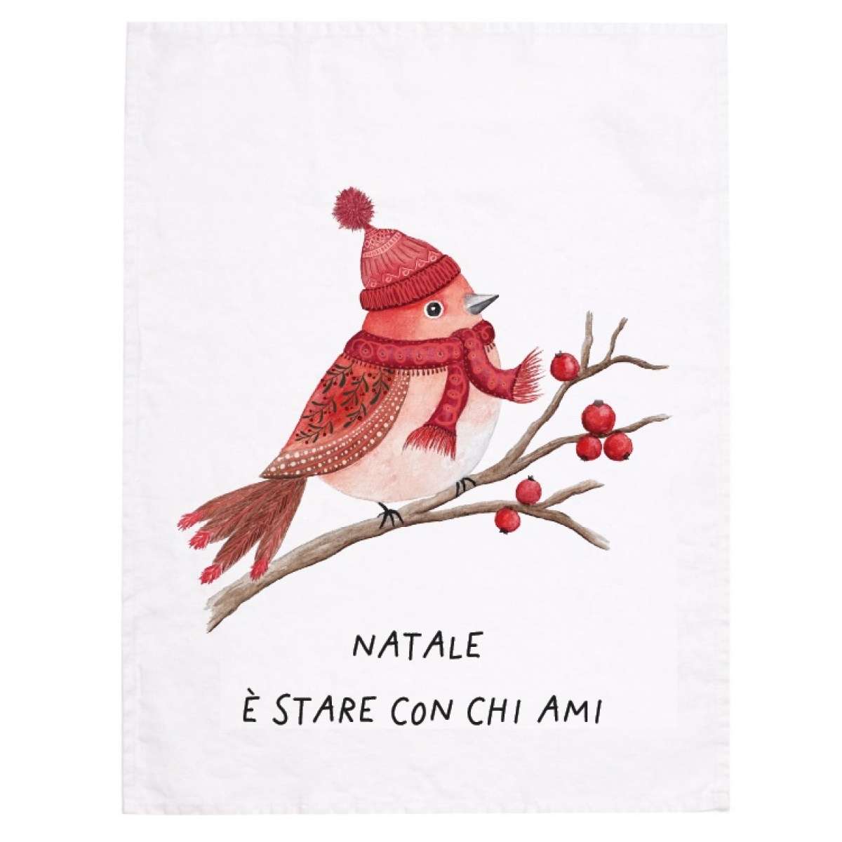 Immagine del prodotto Strofinaccio in Lino Natale è Stare con Chi Ami No Stiro | Simple Day