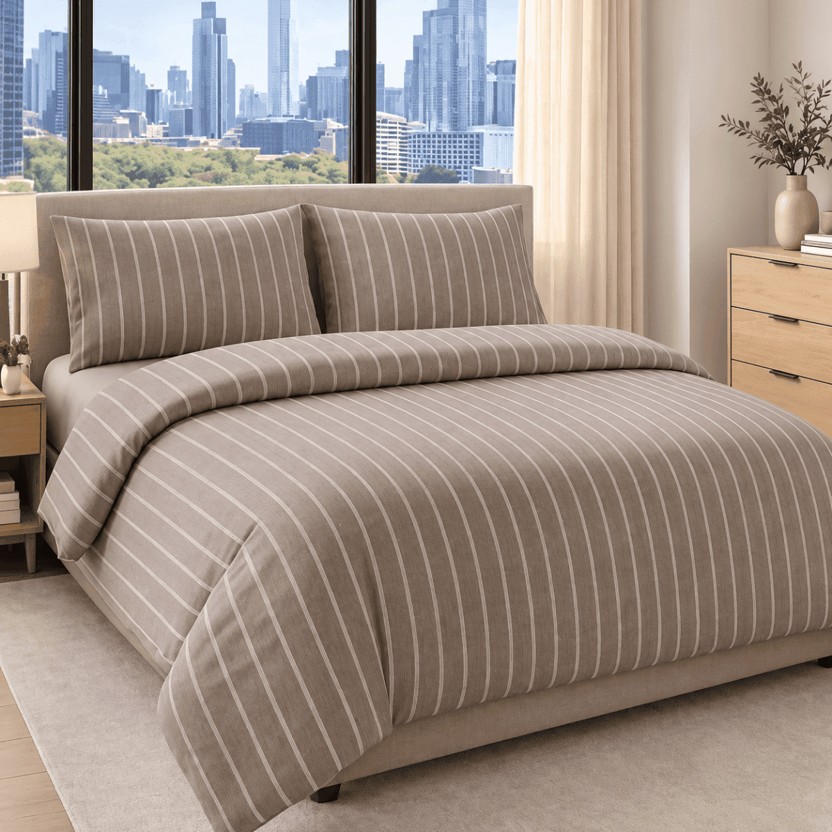 Immagine del prodotto Completo Copripiumino Matrimoniale Elite Caldo Cotone - 2 Colori | Cavalieri Spa
