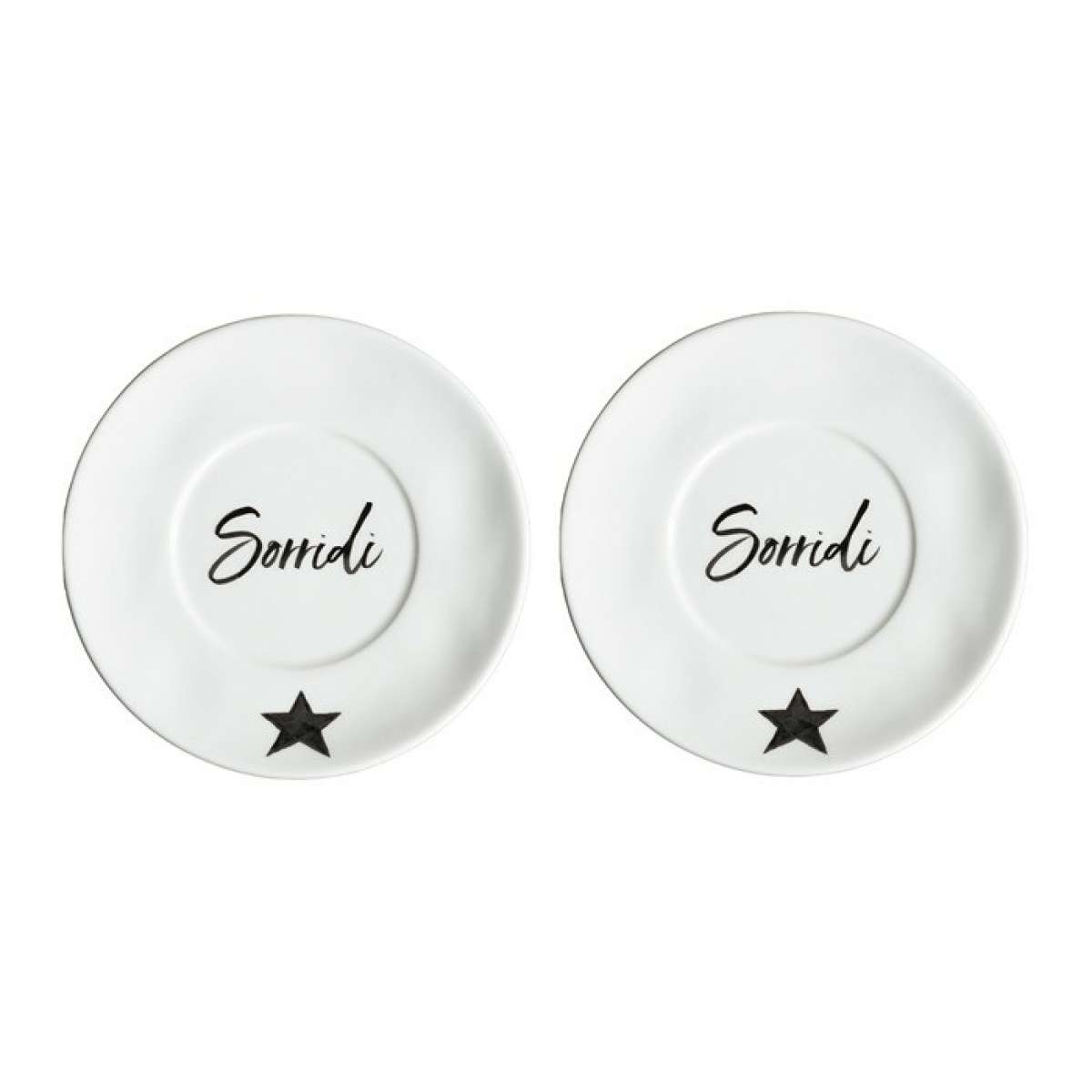 Immagine del prodotto Set 2 Piattini Sorridi per Mug da Colazione | Simple Day