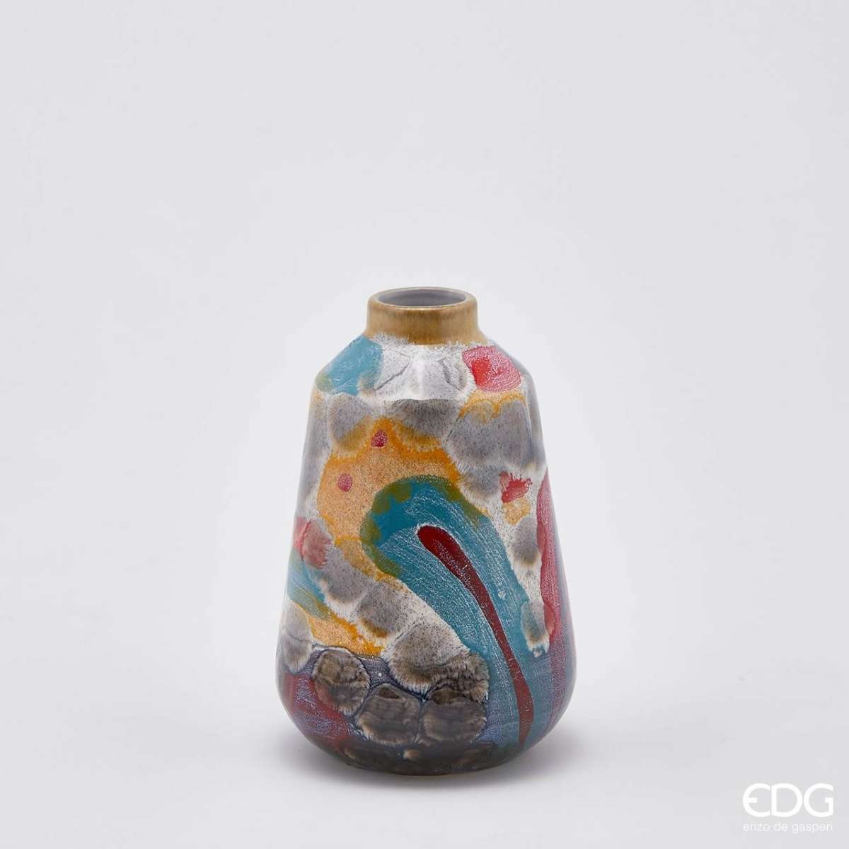 Immagine del prodotto Vaso Chakra Fantasy in Ceramica Colorata h26xØ17 cm | EDG Enzo De Gasperi