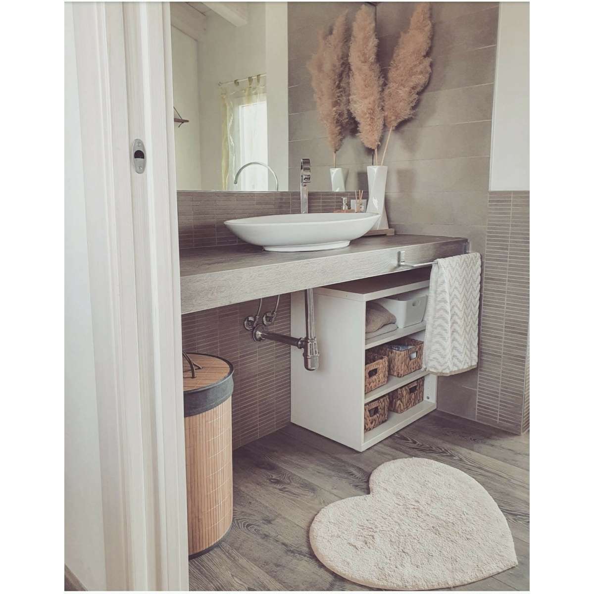 Immagine del prodotto Tappeto Jane a forma di Cuore in 100% Cotone Antiscivolo | Pietro Zanetti Home