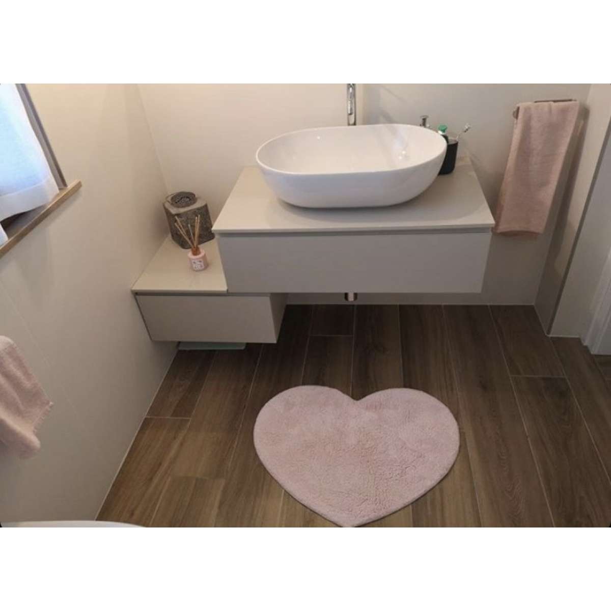 Immagine del prodotto Tappeto Jane a forma di Cuore in 100% Cotone Antiscivolo | Pietro Zanetti Home
