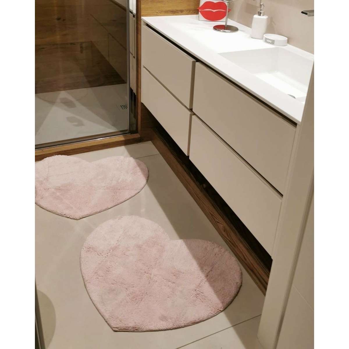 Immagine del prodotto Tappeto Jane a forma di Cuore in 100% Cotone Antiscivolo | Pietro Zanetti Home