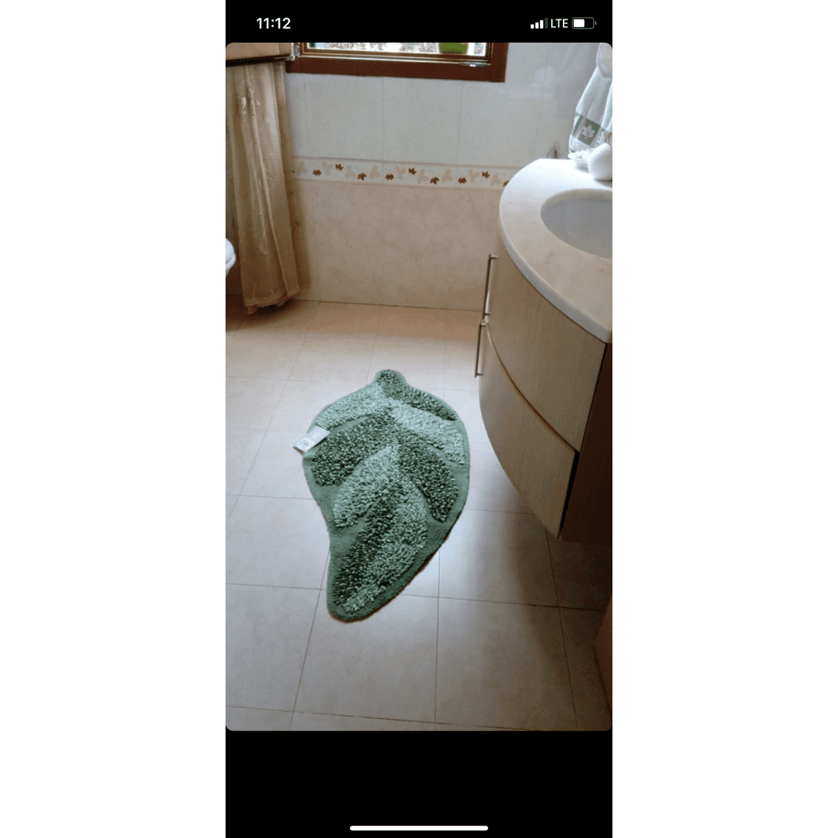 Immagine del prodotto Tappeto Bagno Foglia in Ciniglia di Puro Cotone con Base Antiscivolo | Pietro Zanetti Home
