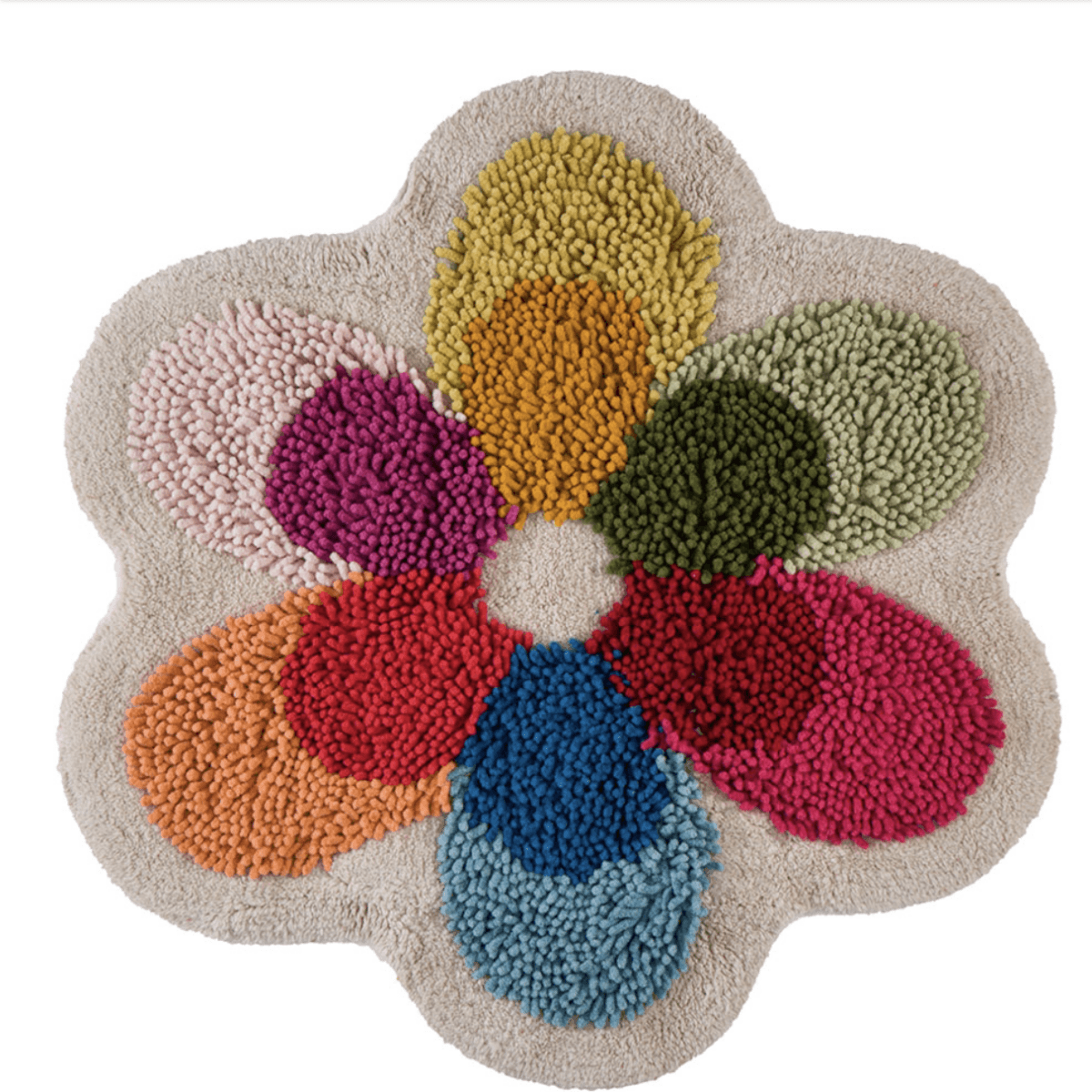 Immagine del prodotto Tappeto Bagno Fiore in Ciniglia di Puro Cotone con Base Antiscivolo | Pietro Zanetti Home