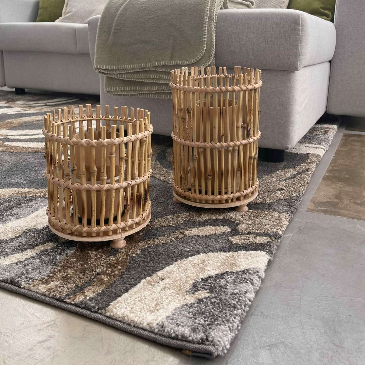 Immagine del prodotto Lanterna Porta Candela in Bamboo 
Grande | Jolipa