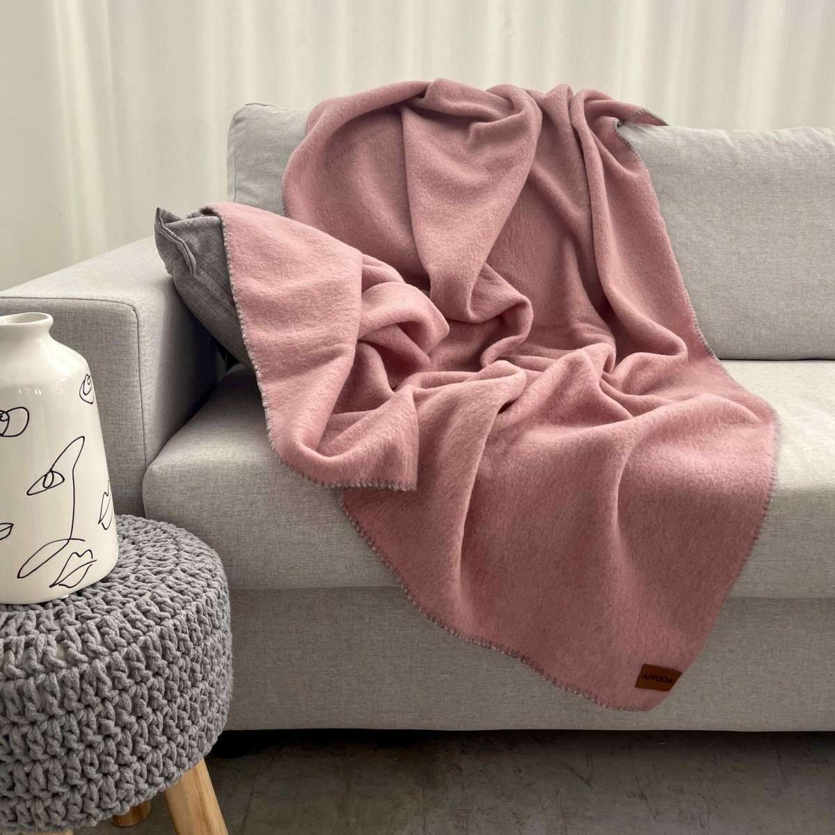 Immagine del prodotto Coperta in Lana Pecorella Tinta Unita 100% Lana Italiana 140x180 cm 9 Colori Disponibili | Lana Italia