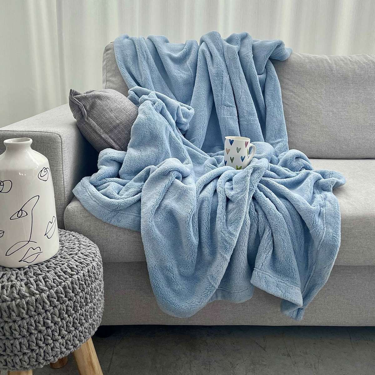 Immagine del prodotto Coperta Singola Pelosetto Tinta Unita in Microfibra 150x200 cm 8 Colori | Daunex
