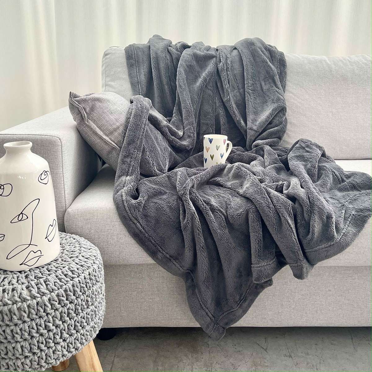 Immagine del prodotto Coperta Singola Pelosetto Tinta Unita in Microfibra 150x200 cm 8 Colori | Daunex