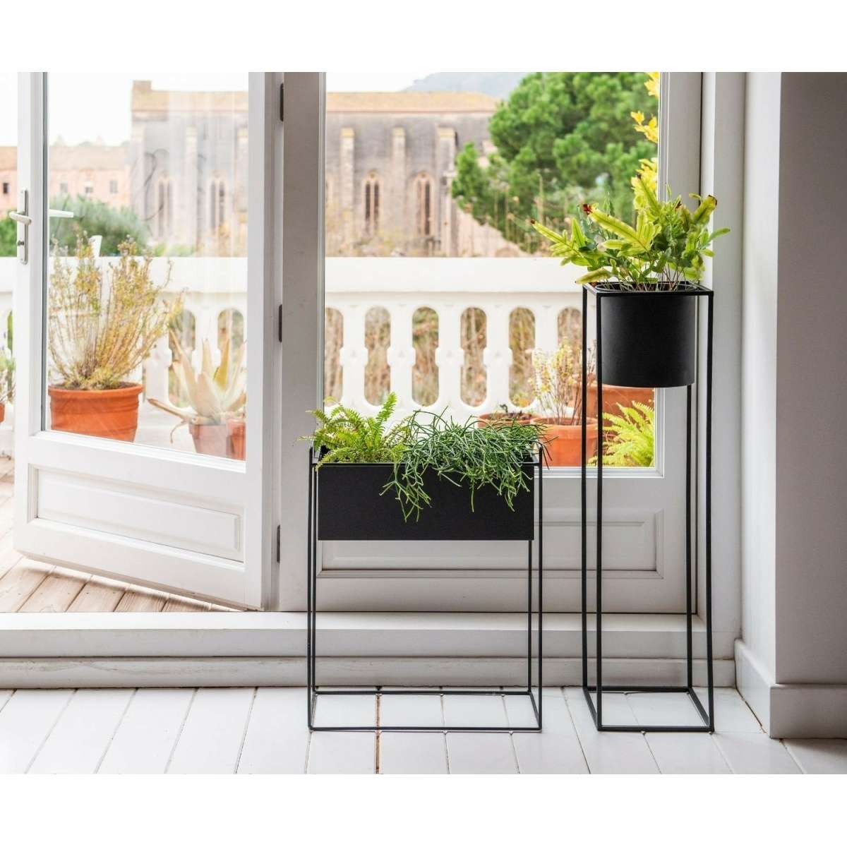 Immagine del prodotto Fioriera Rettangolare Nero Opaco in Metallo | A. House