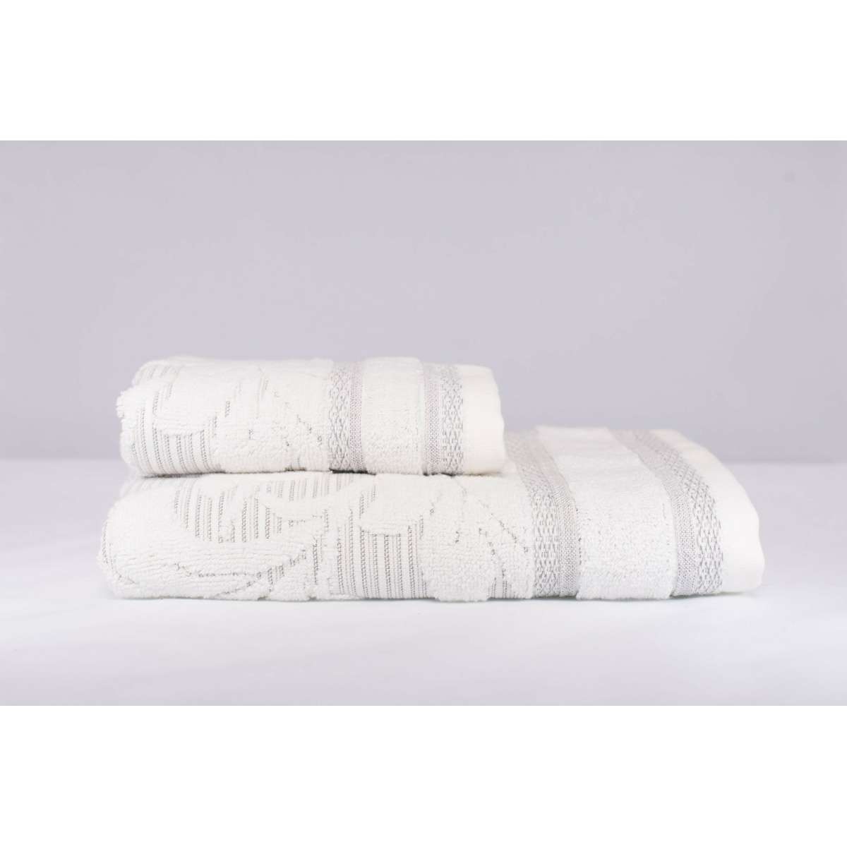 Immagine del prodotto Set Asciugamani in Jacquard Flowers 100% Cotone | Pietro Zanetti Home