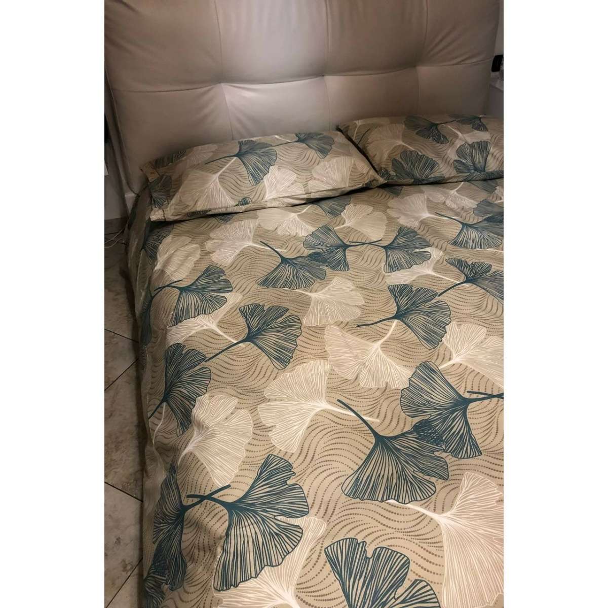 Immagine del prodotto Completo Lenzuola Ginko Matrimoniale in 100% Cotone | Pietro Zanetti Home
