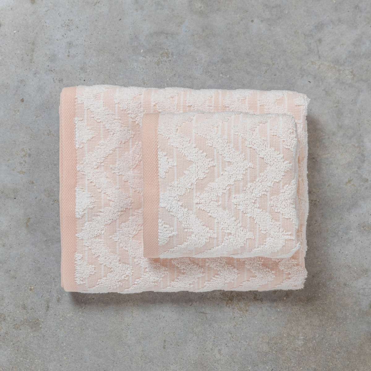 Immagine del prodotto Set Asciugamani in Jacquard Zig Zag 100% Cotone | Pietro Zanetti Home